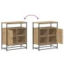 Aparador Artisan Roble 69x35x80 cm Madera y Acero von , Sideboards - Ref: Foro24-862980, Preis: 79,93 €, Rabatt: -5%%
