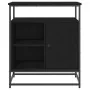 Aparador Negro Roble 69x35x80 cm Madera Elaborada y Acero | Foro24.es | Tu tienda online para hogar, jardín y más Foro24.es