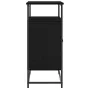 Aparador Negro Roble 69x35x80 cm Madera Elaborada y Acero | Foro24.es | Tu tienda online para hogar, jardín y más Foro24.es