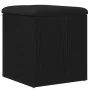 Banco de almacenamiento Negro Roble 40x40x45 cm Madera Compensada by , Benches for halls and storage - Ref: Foro24-862982, Pr...