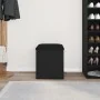 Banco de almacenamiento Negro Roble 40x40x45 cm Madera Compensada by , Benches for halls and storage - Ref: Foro24-862982, Pr...