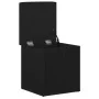 Banco de almacenamiento Negro Roble 40x40x45 cm Madera Compensada by , Benches for halls and storage - Ref: Foro24-862982, Pr...