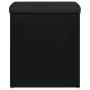 Banco de almacenamiento Negro Roble 40x40x45 cm Madera Compensada by , Benches for halls and storage - Ref: Foro24-862982, Pr...