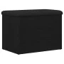 Banco de almacenamiento Negro Roble 60x40x45 cm Madera elaborada by , Benches for halls and storage - Ref: Foro24-862983, Pri...