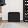 Banco de almacenamiento Negro Roble 60x40x45 cm Madera elaborada by , Benches for halls and storage - Ref: Foro24-862983, Pri...