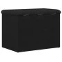 Banco de almacenamiento Negro Roble 60x40x45 cm Madera elaborada by , Benches for halls and storage - Ref: Foro24-862983, Pri...