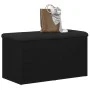 Banco de almacenamiento Negro Roble 80x40x45 cm Madera de Ingeniería by , Benches for halls and storage - Ref: Foro24-862984,...