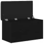 Banco de almacenamiento Negro Roble 80x40x45 cm Madera de Ingeniería by , Benches for halls and storage - Ref: Foro24-862984,...