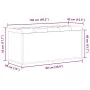Banco de almacenamiento Negro Roble 100x40x45 cm Madera artificial | Foro24.es | Tu tienda online para hogar, jardín y más Foro24.es