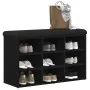Banco de Almacenamiento Negro Roble 80x30x48 cm Madera Ingenierizada | Foro24.es | Tu tienda online para hogar, jardín y más Foro24.es