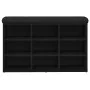 Banco de Almacenamiento Negro Roble 80x30x48 cm Madera Ingenierizada | Foro24.es | Tu tienda online para hogar, jardín y más Foro24.es