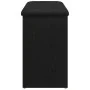 Banco de Almacenamiento Negro Roble 80x30x48 cm Madera Ingenierizada | Foro24.es | Tu tienda online para hogar, jardín y más Foro24.es