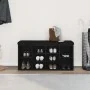 Banco de Almacenamiento Negro de Roble 100x30x48 cm de Madera Elaborada by , Benches for halls and storage - Ref: Foro24-8629...