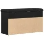 Banco de almacenamiento Negro Roble 80x30x45 cm Madera Compensada by , Benches for halls and storage - Ref: Foro24-862989, Pr...