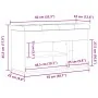Banco de almacenamiento Negro Roble 80x30x45 cm Madera Compensada by , Benches for halls and storage - Ref: Foro24-862989, Pr...