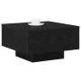 Mesa de café negra de roble 55x55x31 cm, hecha de madera by , Coffee table - Ref: Foro24-862993, Price: 54,16 €, Discount: -5%%