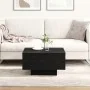 Mesa de café negra de roble 55x55x31 cm, hecha de madera by , Coffee table - Ref: Foro24-862993, Price: 54,16 €, Discount: -5%%
