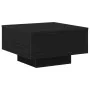 Mesa de café negra de roble 55x55x31 cm, hecha de madera by , Coffee table - Ref: Foro24-862993, Price: 54,16 €, Discount: -5%%