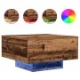 Mesa de Café con Luces LED Madera Vieja 55x55x31 cm | Foro24.es | Tu tienda online para hogar, jardín y más Foro24.es