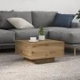 Mesa de café con luces LED Roble Artesano 55x55x31 cm | Foro24.es | Tu tienda online para hogar, jardín y más Foro24.es