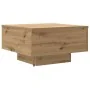 Mesa de café con luces LED Roble Artesano 55x55x31 cm | Foro24.es | Tu tienda online para hogar, jardín y más Foro24.es