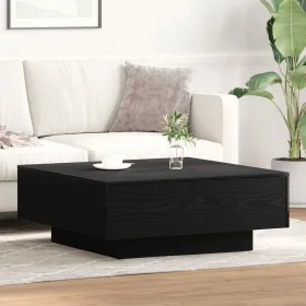Mesa de Café Negra de Roble 80x80x31 cm de Madera Ingenierizada by , Coffee table - Ref: Foro24-862999, Price: 81,49 €, Disco...