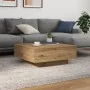 Mesa de Café con Luces LED Roble Artesano 80x80x31 cm de , Mesas de centro - Ref: Foro24-863001, Precio: 91,50 €, Descuento: ...