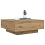 Mesa de Café con Luces LED Roble Artesano 80x80x31 cm de , Mesas de centro - Ref: Foro24-863001, Precio: 91,50 €, Descuento: ...
