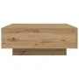 Mesa de Café con Luces LED Roble Artesano 80x80x31 cm de , Mesas de centro - Ref: Foro24-863001, Precio: 91,50 €, Descuento: ...