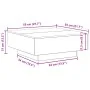 Mesa de Café con Luces LED Roble Artesano 80x80x31 cm de , Mesas de centro - Ref: Foro24-863001, Precio: 91,50 €, Descuento: ...