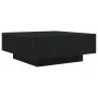 Mesa de Café con Luces LED Madera Negra 80x80x31 cm de , Mesas de centro - Ref: Foro24-863002, Precio: 98,30 €, Descuento: -5%%