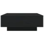 Mesa de Café con Luces LED Madera Negra 80x80x31 cm de , Mesas de centro - Ref: Foro24-863002, Precio: 98,30 €, Descuento: -5%%