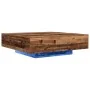 Mesa de café con luces LED de madera antigua 100x100x31 cm von , Couchtisch - Ref: Foro24-863006, Preis: 109,89 €, Rabatt: -5%%