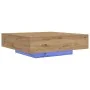 Mesa de Café Roble Artesano Madera de Ingeniería 100 x 100 x 31 cm | Foro24.es | Tu tienda online para hogar, jardín y más Foro24.es