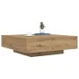 Mesa de Café Roble Artesano Madera de Ingeniería 100 x 100 x 31 cm | Foro24.es | Tu tienda online para hogar, jardín y más Foro24.es