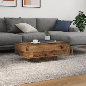Mesa de Café con Luces LED Madera Vieja 85x55x31 cm de , Mesas de centro - Ref: Foro24-863009, Precio: 77,11 €, Descuento: -5%%