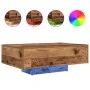 Mesa de Café con Luces LED Madera Vieja 85x55x31 cm de , Mesas de centro - Ref: Foro24-863009, Precio: 77,11 €, Descuento: -5%%