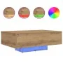 Mesa de café con luces LED Roble Artesano 85x55x31 cm | Foro24.es | Tu tienda online para hogar, jardín y más Foro24.es