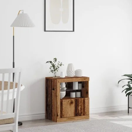 Aparador con luces LED Madera Vieja 60,5x37x67 cm | Foro24.es | Tu tienda online para hogar, jardín y más Foro24.es