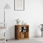 Aparador con luces LED Madera Vieja 60,5x37x67 cm | Foro24.es | Tu tienda online para hogar, jardín y más Foro24.es