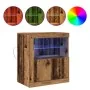 Aparador con luces LED Madera Vieja 60,5x37x67 cm | Foro24.es | Tu tienda online para hogar, jardín y más Foro24.es