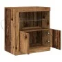 Aparador con luces LED Madera Vieja 60,5x37x67 cm | Foro24.es | Tu tienda online para hogar, jardín y más Foro24.es