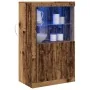 Aparador con Luces LED Madera Antigua 60,5x37x100 cm | Foro24.es | Tu tienda online para hogar, jardín y más Foro24.es