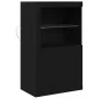 Aparador con Luces LED Roble Negro 60,5x37x100 cm | Foro24.es | Tu tienda online para hogar, jardín y más Foro24.es