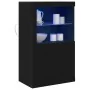 Aparador con Luces LED Roble Negro 60,5x37x100 cm | Foro24.es | Tu tienda online para hogar, jardín y más Foro24.es