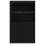 Aparador con Luces LED Roble Negro 60,5x37x100 cm | Foro24.es | Tu tienda online para hogar, jardín y más Foro24.es