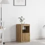 Consola con luces LED Roble Artisan 41x37x67 cm | Foro24.es | Tu tienda online para hogar, jardín y más Foro24.es