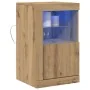 Consola con luces LED Roble Artisan 41x37x67 cm | Foro24.es | Tu tienda online para hogar, jardín y más Foro24.es
