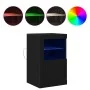 Sideboard con luces LED Roble Negro 41x37x67 cm | Foro24.es | Tu tienda online para hogar, jardín y más Foro24.es