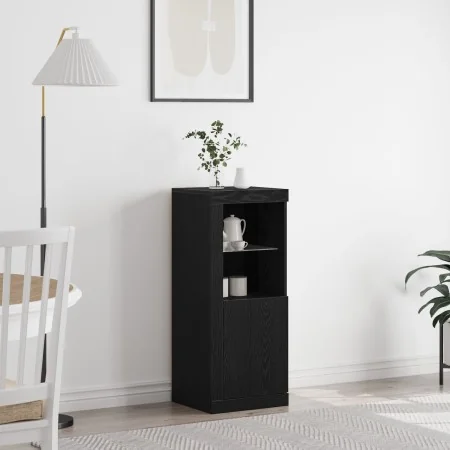Sideboard con luces LED Negro Roble 41x37x100 cm by , Sideboards - Ref: Foro24-863026, Price: 81,02 €, Discount: -5%%